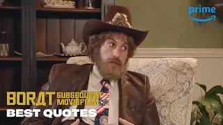 Best Borat Quotes of 2020 | Prime Video