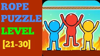 Rope puzzle level 31 32 33 34 35 36 37 38 39 40 solution or Walkthrough