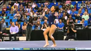 JaNay Honest (UCLA) 2016 Floor vs Oklahoma 9.85