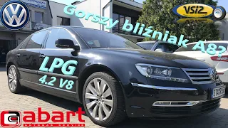 Gorszy bliźniak A8 Volkswagen Phaeton 4.2 V8 po montażu instalacji gazowej Prins w Abart Wrocław