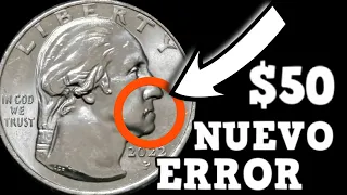 ERROR 2022 TENDENCIA  QUARTER DOLLAR Y MONEDA DE PLATA  1300 DLLS.