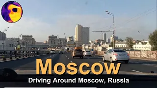 Driving Around Moscow, Capital of Russia. Very Nice City.