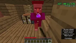 Minecraft Kill Witch Speedrun in 0:23