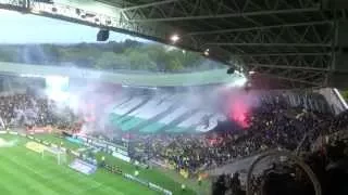 FC Nantes - Paris SG : Tifo TL + Supporters parisiens TE