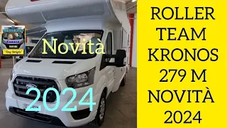 Roller Team Kronos 279 M - novità  2024 mansardato - letti a castello  - 6 posti letto, Ford Transit