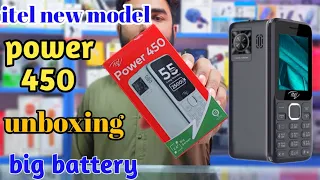 Itel new model "power 450"unboxing!price?review#bestkeypadphonepower450#bigbatterykeypadphone