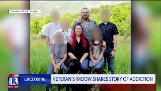 Veteran`s widow shares story of addiction