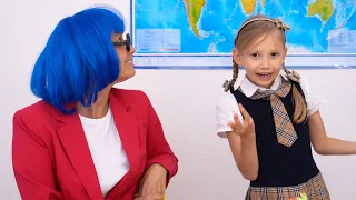 Alena learns the rules of behavior at School