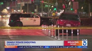 Suspect dead after chase, police shooting in Culver City