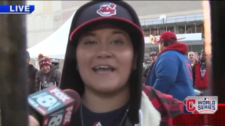 Cleveland Indians Fans Ready for Game Three of World Series