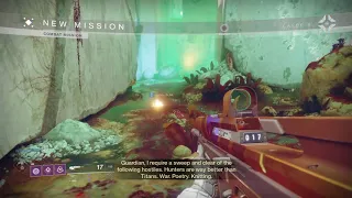 One of Cayde's lines mimicking Zavala