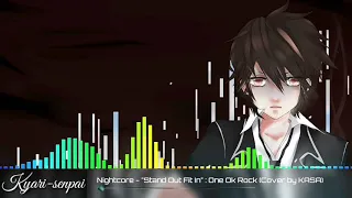 『Nightcore』Stand Out, Fit In 【Cover】〔Lyrics〕