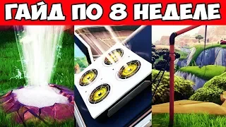 ГАЙД ПО 8 НЕДЕЛЕ 9 СЕЗОНА ФОРТНАЙТ. КАК ВЫПОЛНИТЬ ВСЕ ИСПЫТАНИЯ ВОСЬМОЙ НЕДЕЛИ