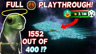 I BROKE Federation Fleets With Fanatic Pacifism - FULL Playthrough | Max Crisis Difficulty!