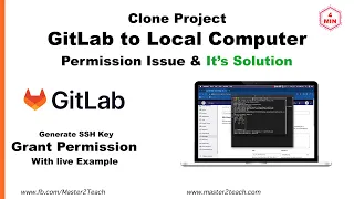 How to clone projects from GitLab to your computer - SSH Key