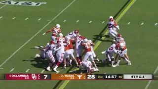 Caleb Williams 66 yard touchdown on fourth down Oklahoma vs Texas 2021