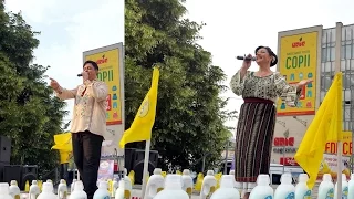 Влад Кодряну и Марина Филипович поют на розыгрыше сети магазинов Zolusca 29.07.2016