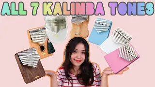 Kalimba sound comparison: ALL 7 KALIMBA TUNINGS on the kalimba (SUB)