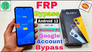 Lava Blaze 2 FRP Bypass Android 12,13 | New Trick | Lava Blaze 2 Google Account Bypass Without Pc |