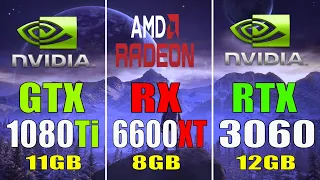 RTX 3060 vs RX 6600XT vs GTX 1080Ti || PC GAMES TEST ||