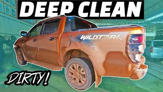 Deep  cleaning the Muddiest Ford Ranger Wildtrak 4WD 4x4 Ever ! Auto Detail #Car wash # 4x4 off road