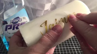 How to Apply a decal to a candle