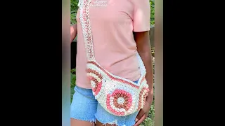 Crochet Granny Fanny Pack by Jonah’s Hands #crochet #diy