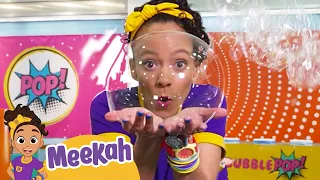 Meekah's Soap Bubble Science Experiment at Bubble Pop!