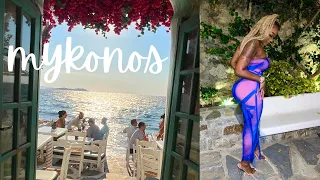 2 days in MYKONOS GREECE (Travel Vlog) - room tour, beach clubs, windmills, tabu nightclub & more!