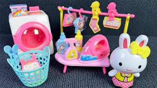 8 minutes satisfactory unboxing Hello Kitty laundry set cute pink rabbit toys |ASMR Review toy