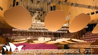 Testing New Acoustic Reflectors in the Concert Hall | Sydney Opera House