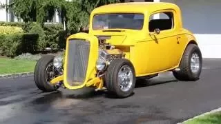 1933 Chevrolet 3 Window STEEL Coupe For Sale~540 Motor~Amazing Attention to Detail~Show Stopper