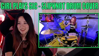 Reaction to Slipknot - (Sic). Drum cover by Anastasia Sereda (Super Thanks Request)