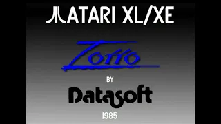 Atari XL/XE - Zorro [Datasoft] 1985. Cassette Version. Part 2/3