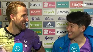 Record breakers! Kane & Son react to becoming Premier League's most deadly duo!