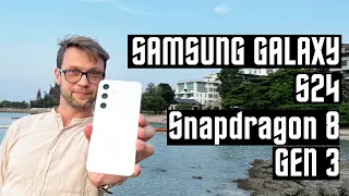 БЫСТРЫЙ ОБЗОР🔥 СМАРТФОН SAMSUNG GALAXY S24 НА Snapdragon 8 GEN 3 ЛУЧШЕ ЧЕМ НА EXYNOS 2400 ? ДА