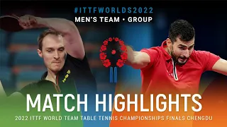 Highlights | Cedric Nuytinck (BEL) vs Andrej Gacina (CRO) | MT Grps | #ITTFWorlds2022