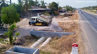 Full Video of The New Project to fill land next to the ASEAN Road and fill the land 21 times 46.