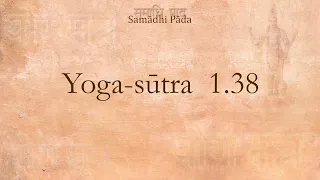 31) Yoga-sutra 1-38