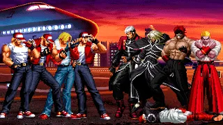 [KOF Mugen] Terry Bogard Team vs KOF Bosses Team