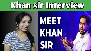 Khan Sir Sandeep Maheshwari Interview / Khan Sir / Khan Sir reaction video /@hindustanigirlreaction