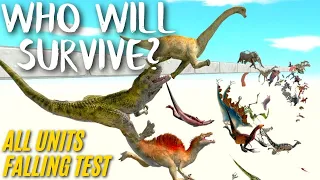 All Units Falling Challenge - Who Will Survive | Animal Revolt Battle Simulator ARBS