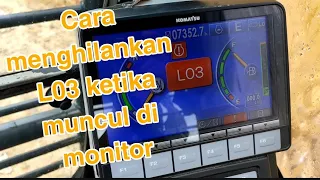 Cara ngecek apabila di monitor muncul L03