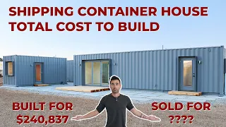 Building a SHIPPING CONTAINER HOUSE start to finish with TOTAL BUDGET BREAKDOWN