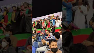 Indian fan dancing beside Afghanistan fans when India scored 200!😂 #cricket #india #afghanistan #icc