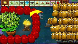 999 Bomb Threepeater and Tall nut Attack Dr.Zomboss vs Gargantuar - Plants vs Zombies