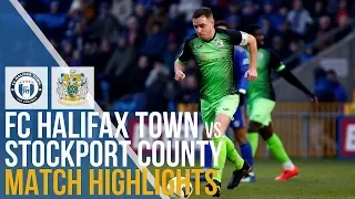 FC Halifax Town Vs Stockport County - Match Highlights - 01.01.2020