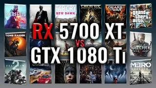 RX 5700 XT vs GTX 1080 Ti Benchmarks | Gaming Tests Review & Comparison | 53 tests