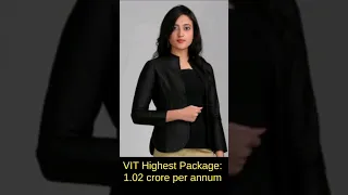 💖 Unbelievable VIT Placements🔥VIT Vellore highest package ❤ VITEEE 2023 crash course💥IIT-JEE #shorts