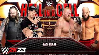 WWE 2K23 - Bray Wyatt & John Cena Vs Brock Lesnar & Braun Strowman | Tag Team Match PS5 [4K]